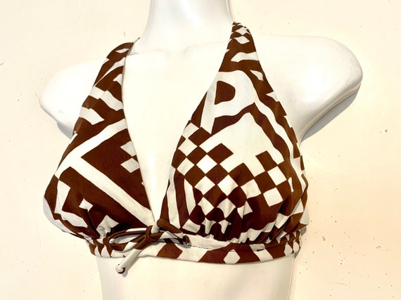 Wild print 1960s HALTER BIKINI  2 piece swimsuit,… - image 2
