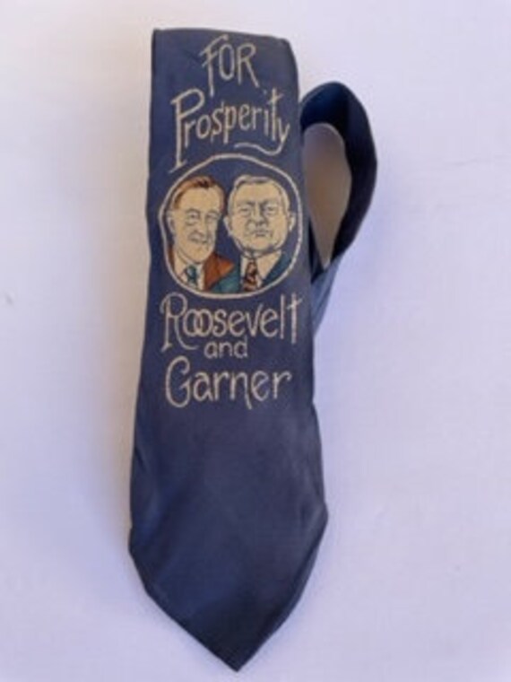 1930s vintage painted PRESIDENT ROOSEVELT and Gar… - image 3