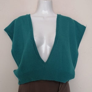 vintage 1980s OVERSIZED SWEATER VEST, size osfm