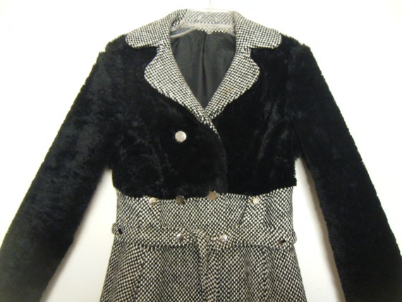1960s LOUIS FERAUD Mod Miss Feraud Black Mutton H