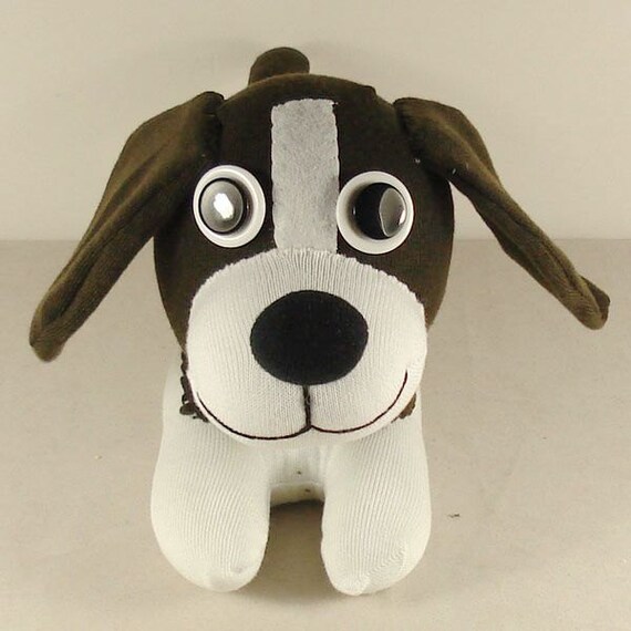 Items similar to Handmade Sock Dog Stuffed Animal Doll Baby Toys on Etsy
