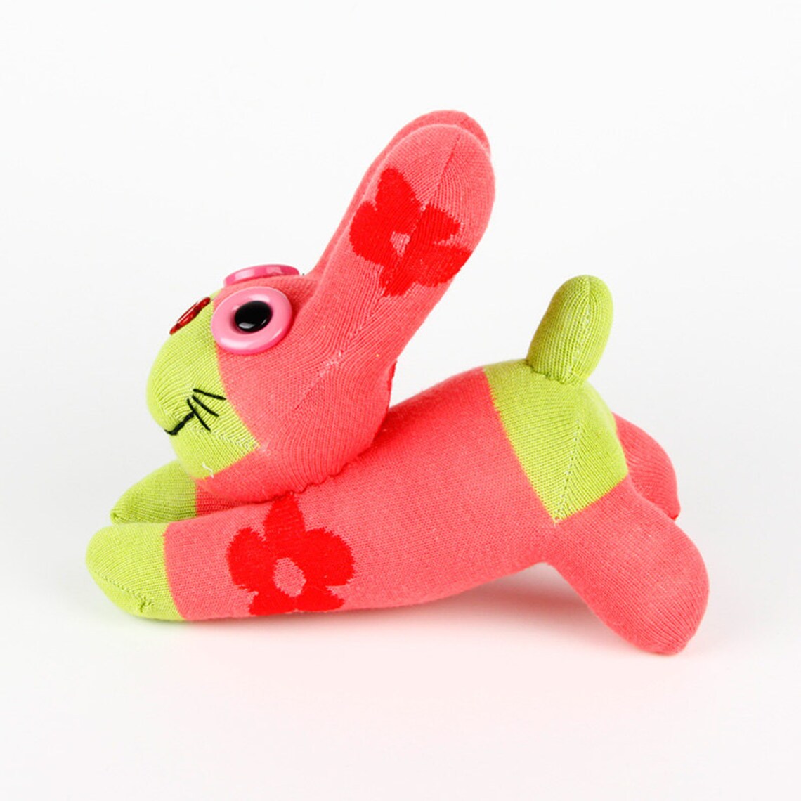 Handmade Sock Rabbit/bunny Stuffed Animal Doll Baby Toys Etsy