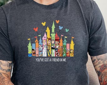 Koszulka Toy Story, Koszulka Disney Castle Toy Story, Koszulka Youve Got A Friend In Me, Koszulka Toy Story Characters, Koszulka Disney Castles, D055
