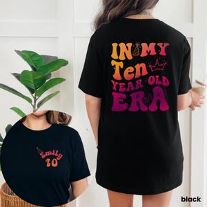 In My Double Digits Era T-Shirt: 10th Birthday Girl Tee