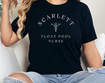 Custom Float Pool Nurse Shirt: Caduceus Healthcare Crewneck