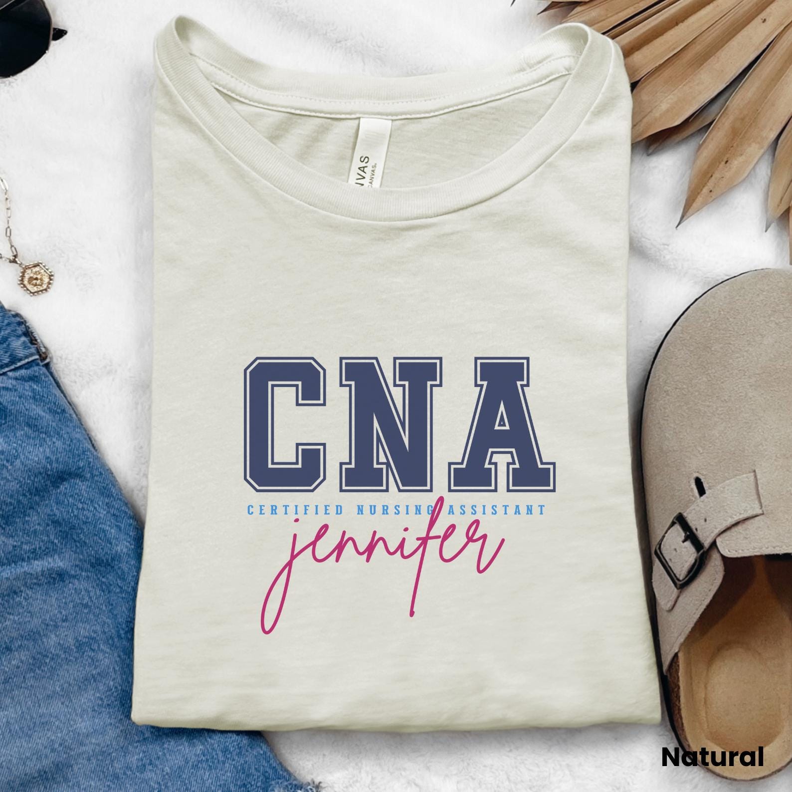 Custom Certified Nursing Assistant Shirts, Personalized CNA Shirt, Gift for Certified Nursing Assistant, Patient Care Tech, CNA Gift, F105