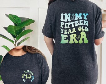 Groovy 15th Birthday Girl Shirt: Fifteen Year Old Era Tee