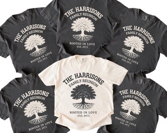 Camisetas personalizadas para reunión familiar 2025, camisetas "Arrasados en el amor", camisetas de grupo familiar, camisetas familiares a juego para vacaciones, unisex, para niños y bebés B051