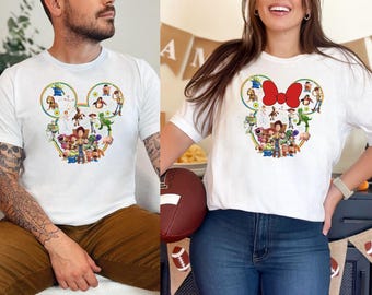 Camisetas de Toy Story de Disney, camisetas de Mickey y Minnie de Toy Story, camiseta de Disneyland, camiseta de viaje a Disney, camiseta de vacaciones familiares de Disney, camiseta WDW D054