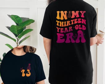 Officieel T-shirt tienertijdperk: shirt voor 13e verjaardag