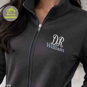 Veste Doctor entièrement zippée pour femme, pull DR brodé, S046