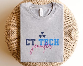 Camiseta personalizada de técnico de TC: regalo para tecnólogo en radiología