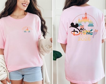 Disney Family Vacation 2025 Shirt, Disneyland 2025 Sweatshirt, Disneyworld Family Trip Tee, Mickey Mouse 2025 Shirt, Disney 2025 Shirt D015