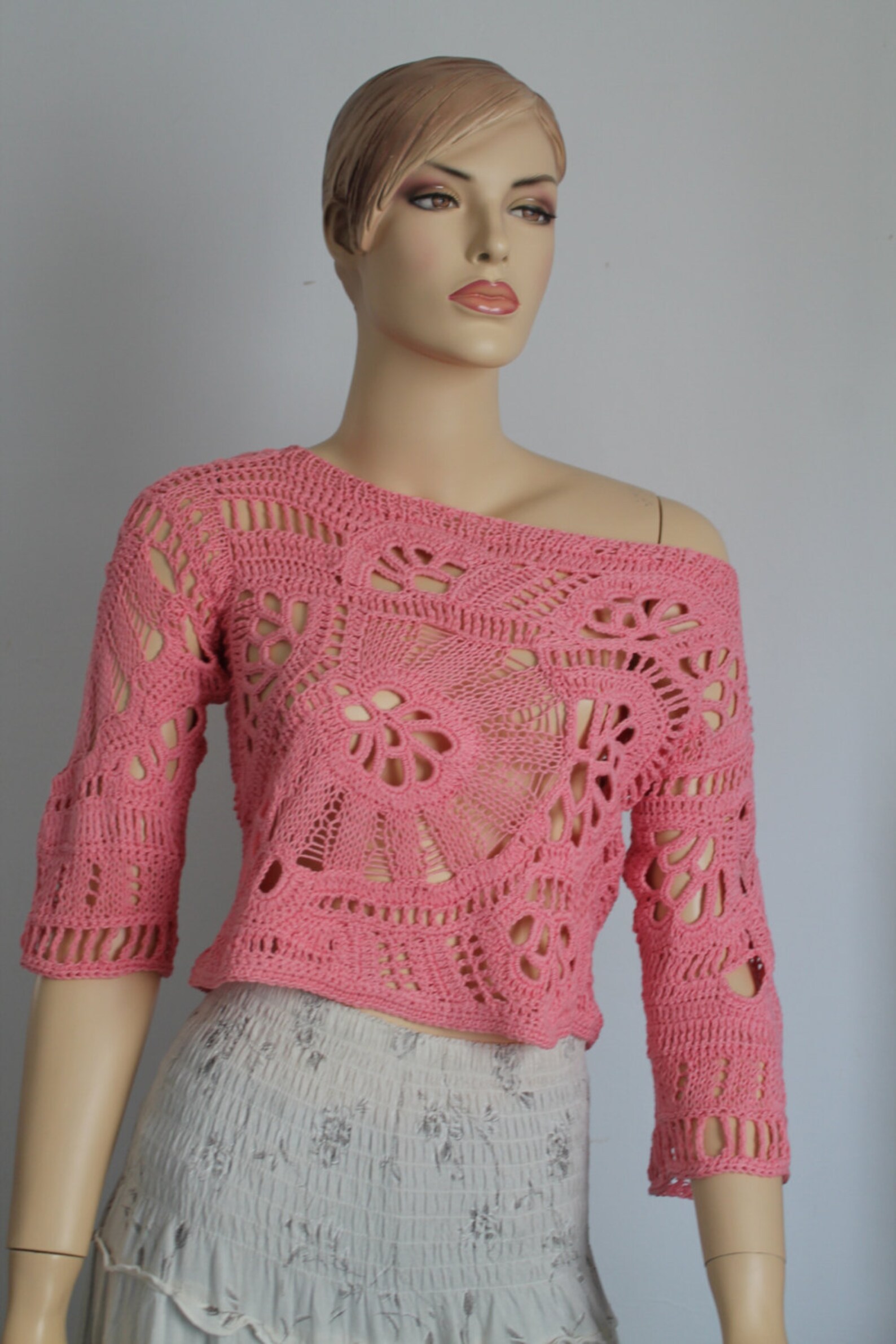 boho crochet sweater