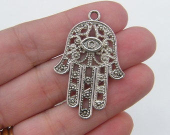 BULK 20 Fatima hand charms antique silver tone I168