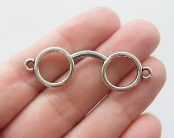 Antique Bronze Binoculars Charms 10pcs Steampunk Vintage Pendants Kitsch