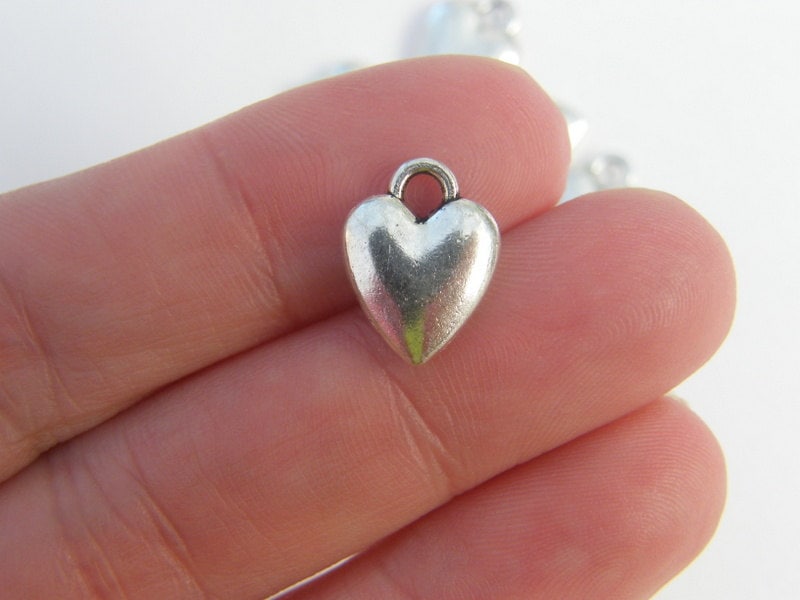 Lot of 20 pcs Assorted Heart Love Tibetan Silver Valentines Day Charms  Pendants