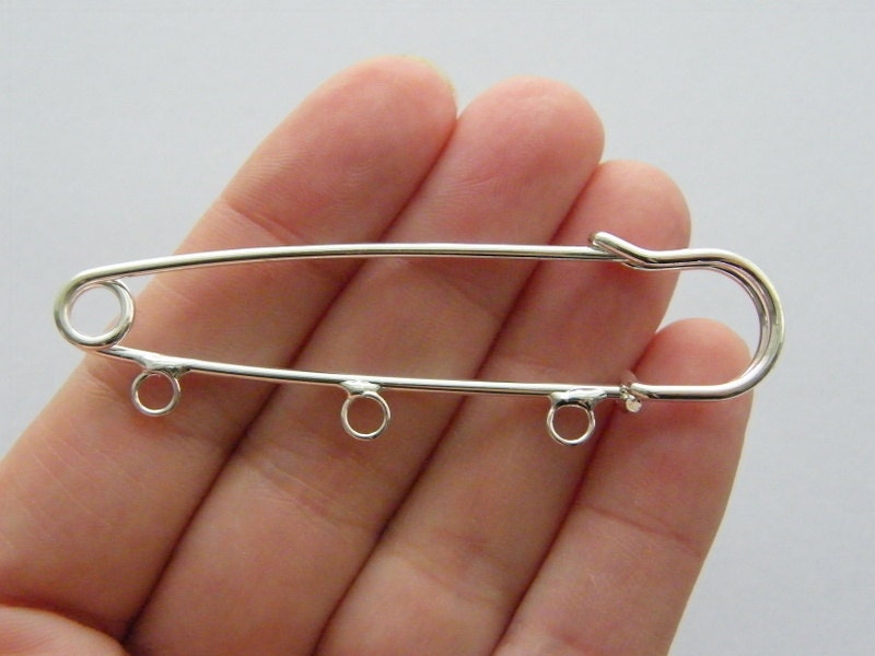 Safety Pin Brooch Etsy UK