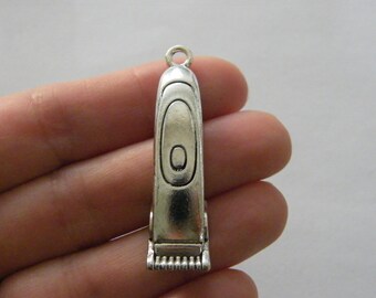 8 Hair clipper pendants antique silver tone P99