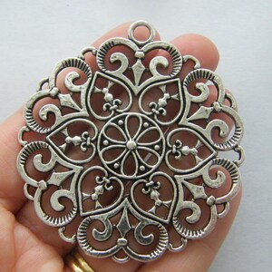 1 Pendant antique silver tone M200