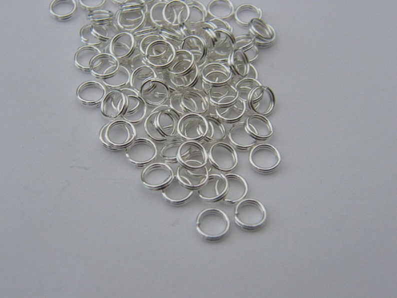 BULK 1000 Split Rings 5mm Silver Plated Etsy
