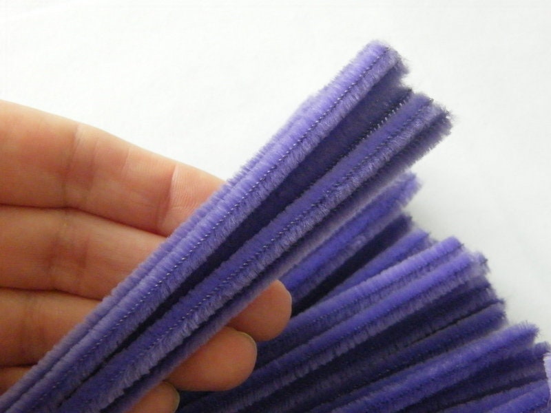 10-1000 Pack, WHITE Chenille Craft Stems Pipe Cleaners 30cm 12 Long, 6mm  Wide 
