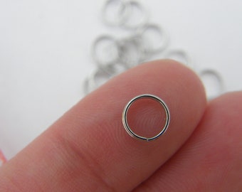 200 Split rings 7mm silver