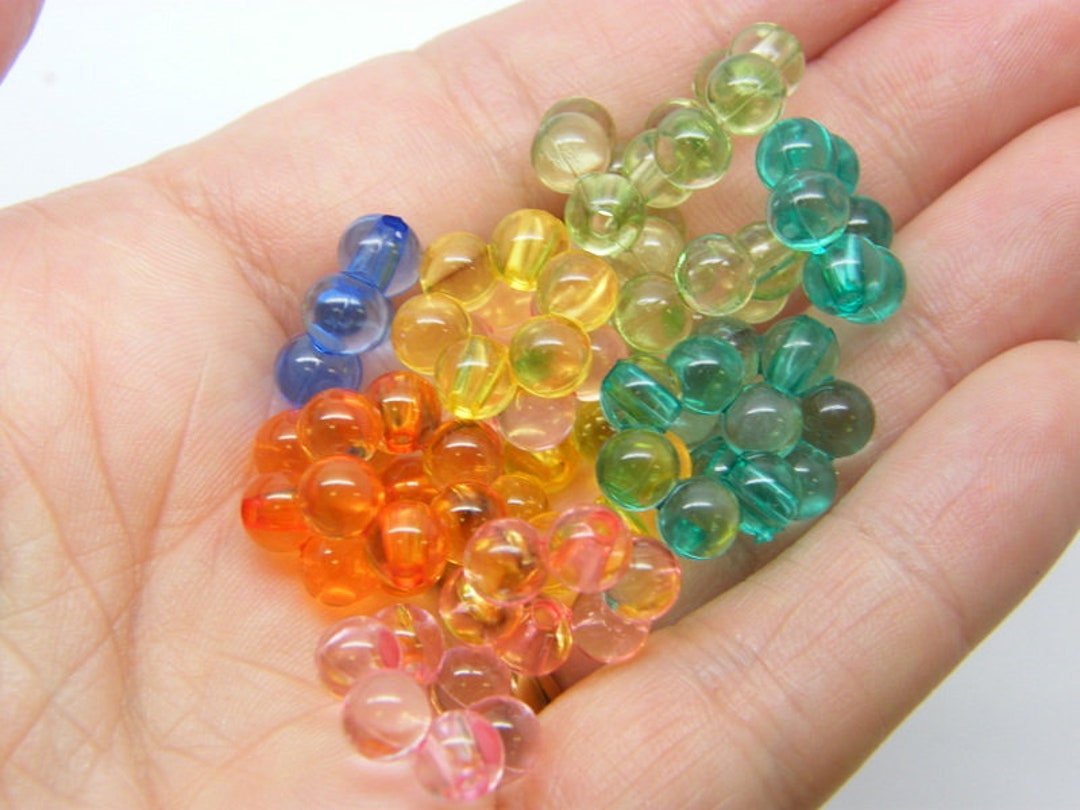 50 Flower Bead Frame Random Mixed Acrylic BB840 Etsy UK