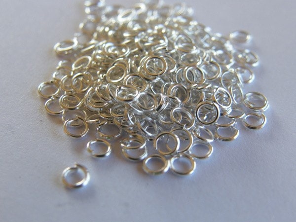 50 Pieces Stainless Steel Jump Rings 3.5mm Anodized and Plated Fine Gauge  Hypoallergenic Tarnish Resistant 