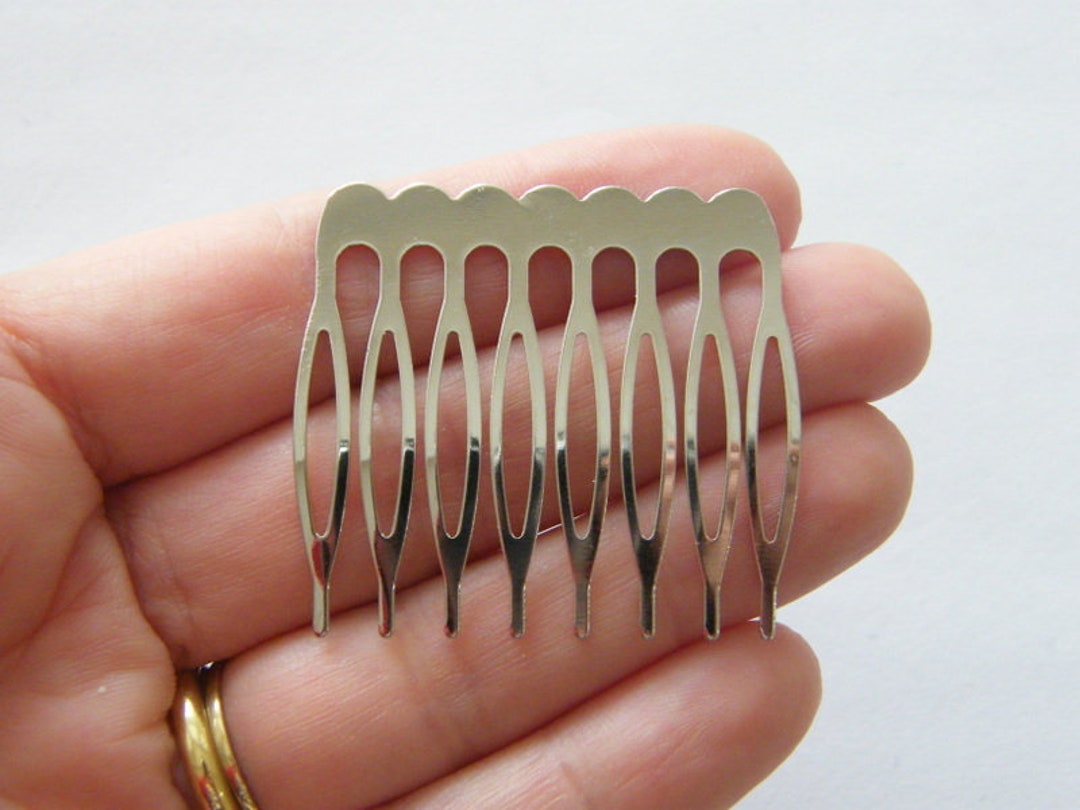BULK 20 Hair Comb Slides Silver Tone FS37 Etsy