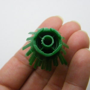 4 Grass bush building toy dark green plastic image 4