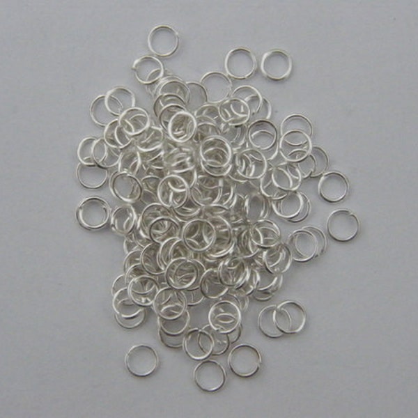 BULK 1000 Jump rings 5mm silver plated