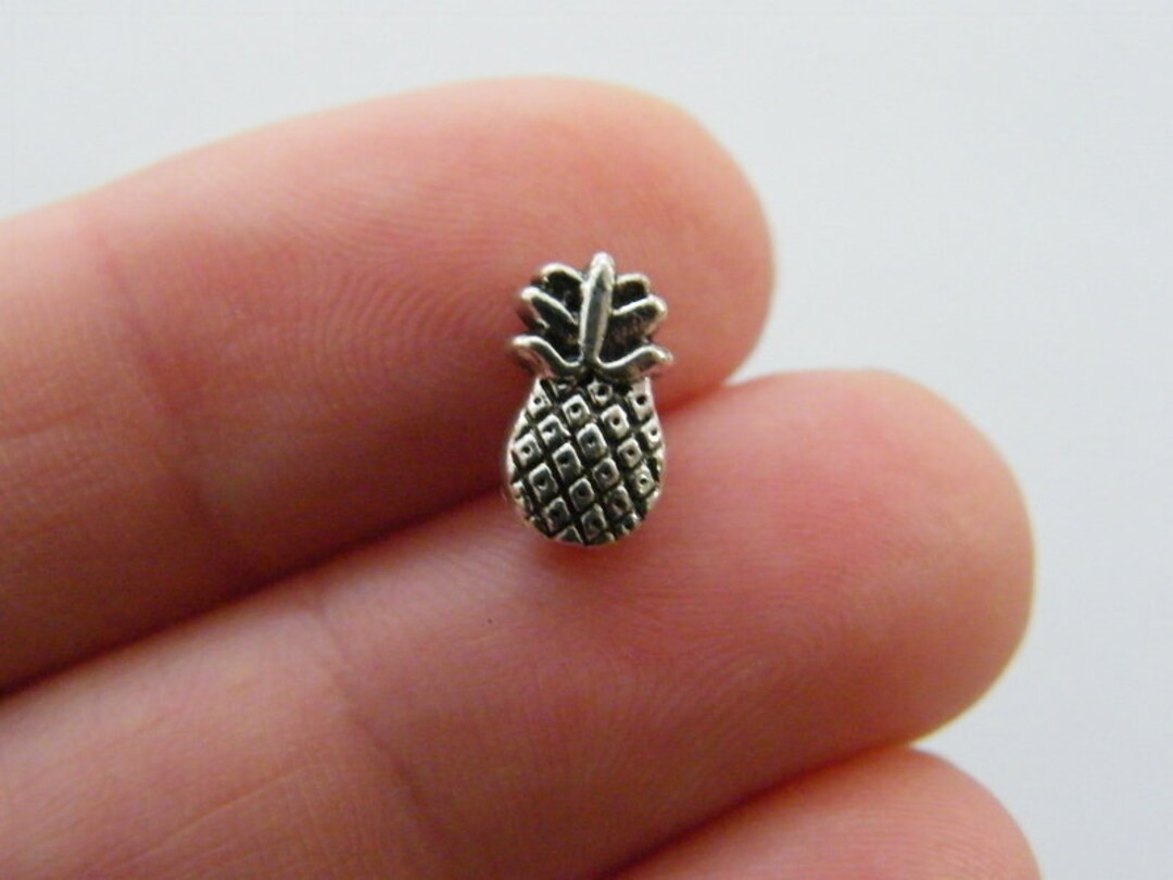 30 Pineapple Spacer Bead Charms Antique Silver Tone FD379 - Etsy