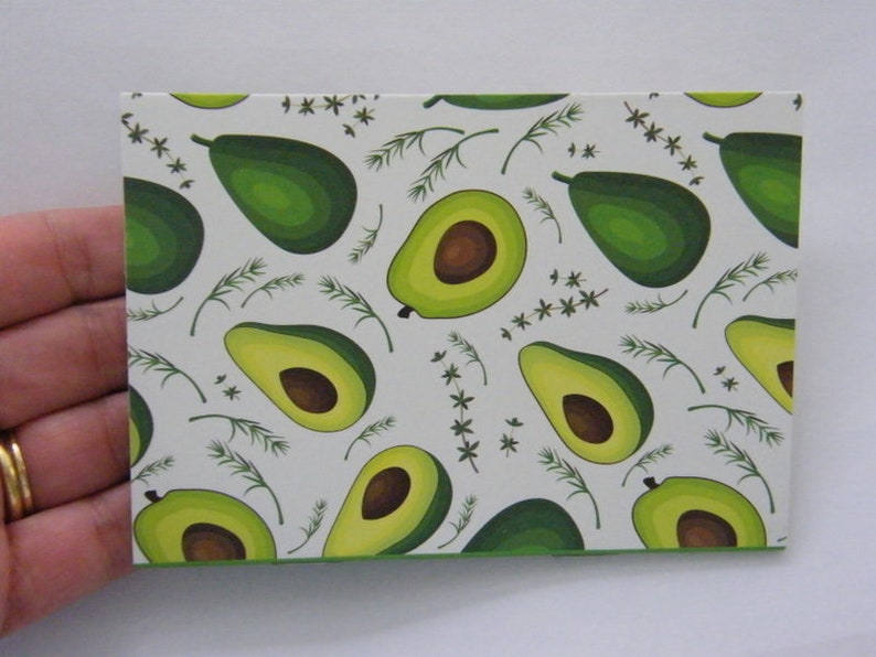 2 Avocado mini note book 12 x 8.5cm