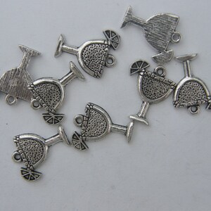 BULK 50 Cocktail Charms Antique Silver Tone FD26 - SALE 50% OFF - Etsy