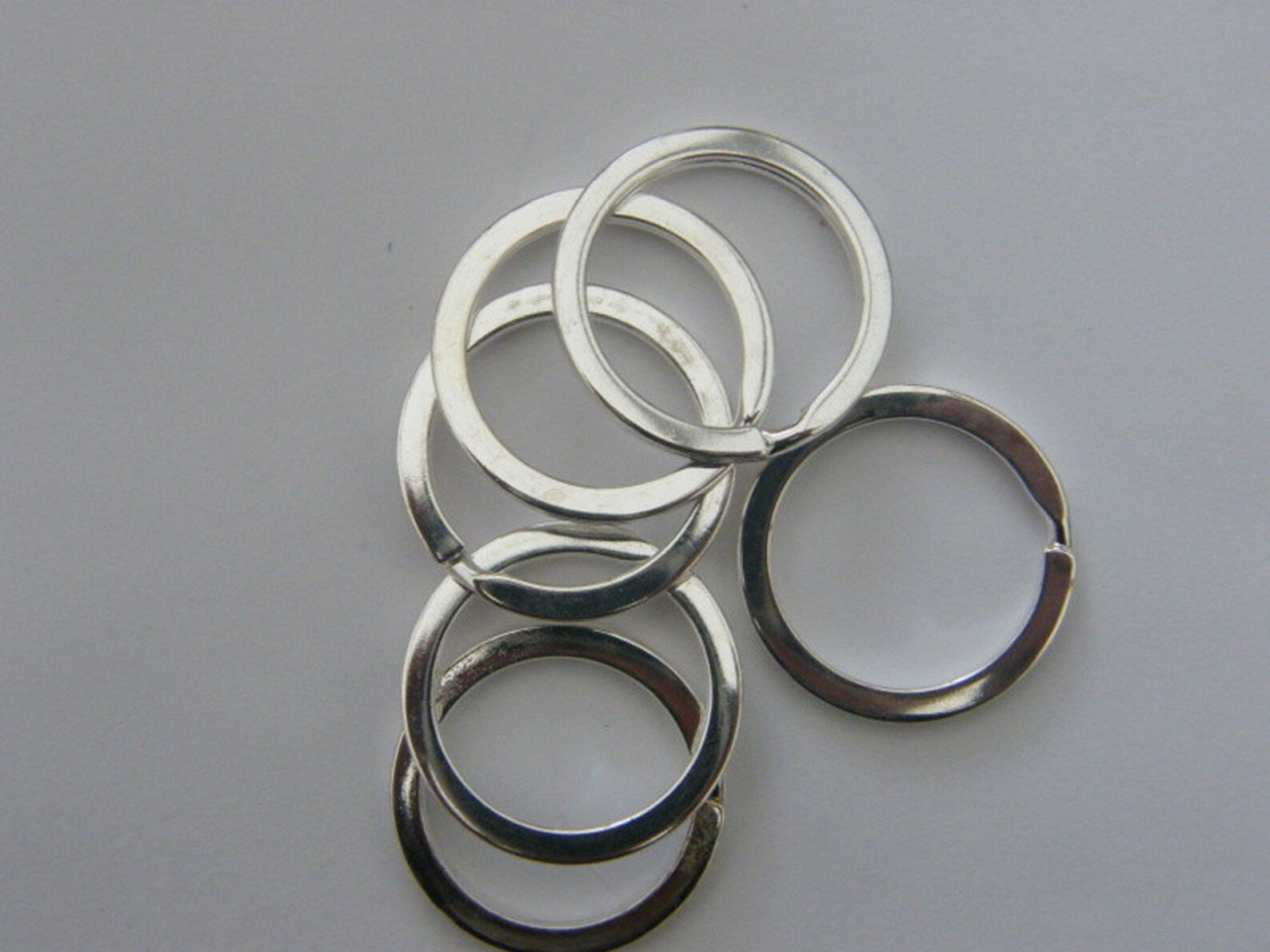 BULK 20 Key Rings 25 X 2mm Silver Plated FS421 Etsy