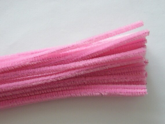 100 Pink pipe cleaners