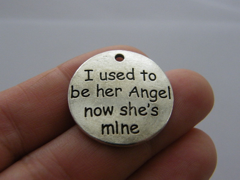 BULK 10 I used to be her Angel now she/'s mine charms M660
