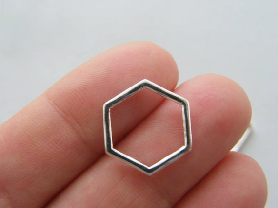 BULK 50 Number 2 charms 17 x 9mm silver plated
