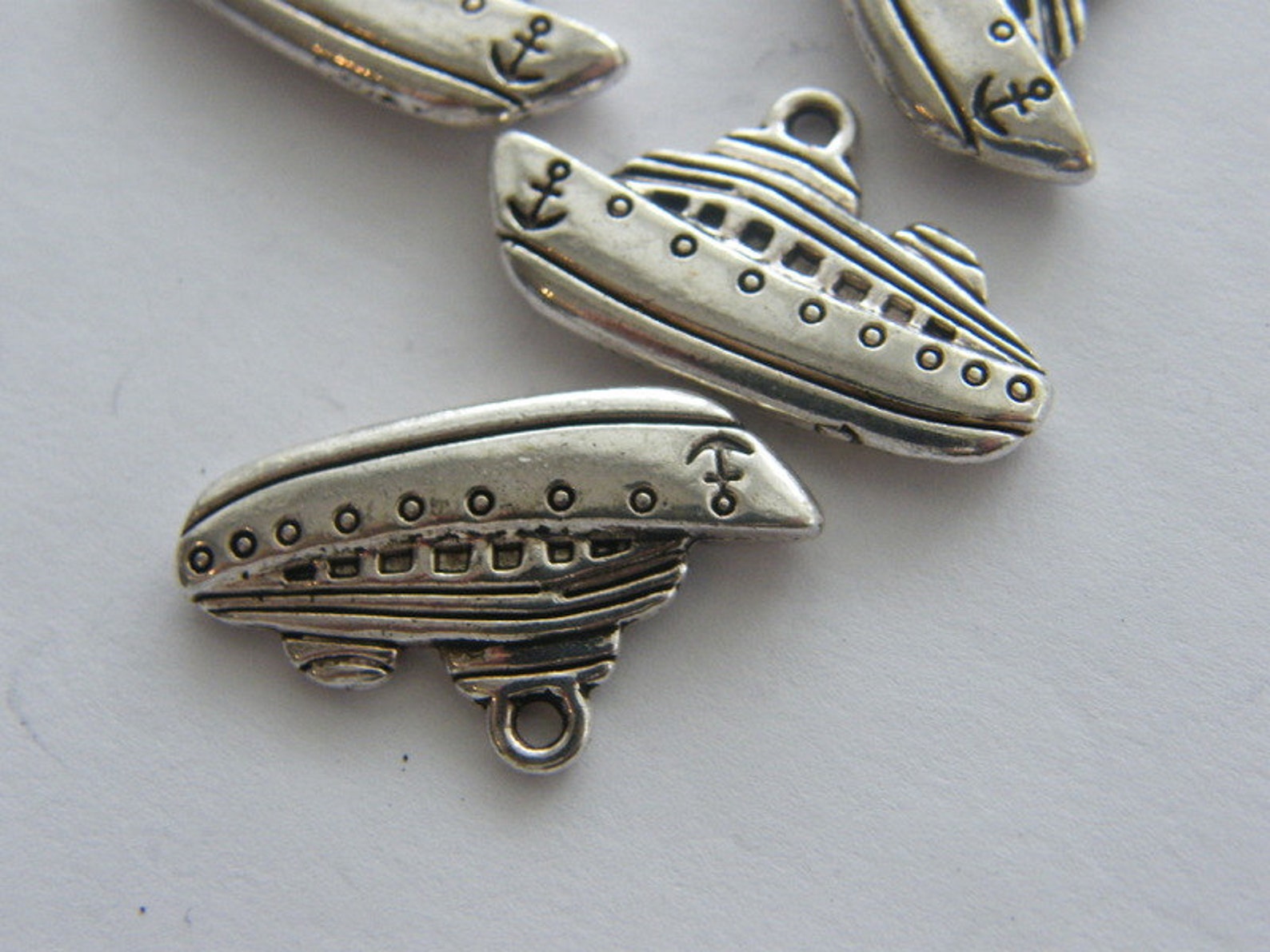 BULK 20 Boat Cruise Ship Charms Antique Silver Tone TT49 Etsy