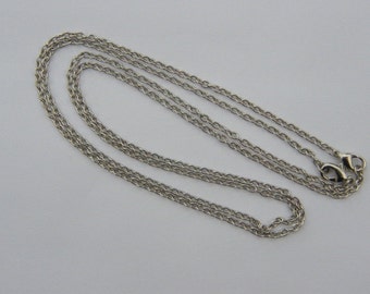 BULK 12 Necklace chains 46cm 18" silver tone