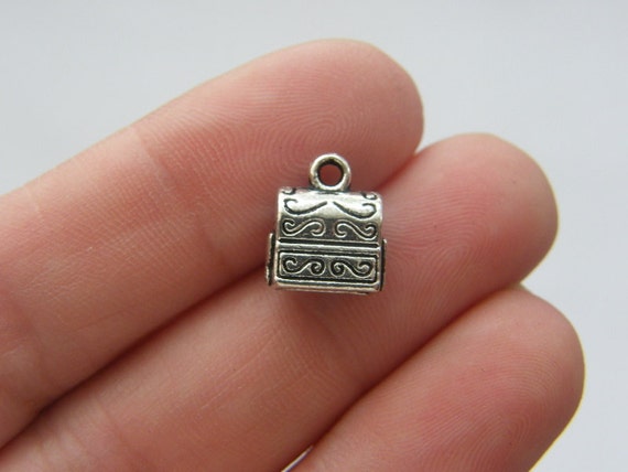 GROSSPACKUNG 50 Lagerfeuer Charms Antik Silber Ton P46 - VERKAUF