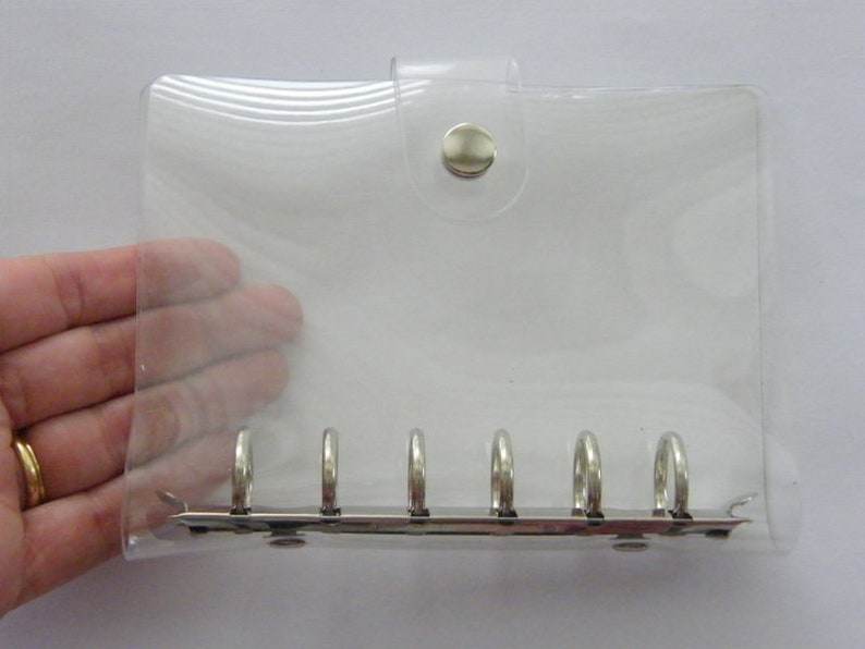 1 File Binder Folder Planner Refillable Clear Cover 15 X Etsy