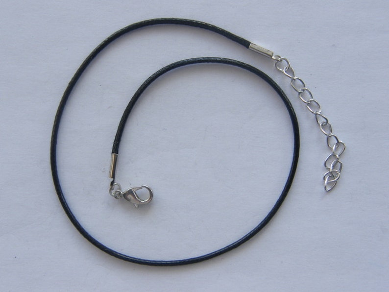 BULK 20 Black Waxed Cord Necklaces 47cm Etsy UK