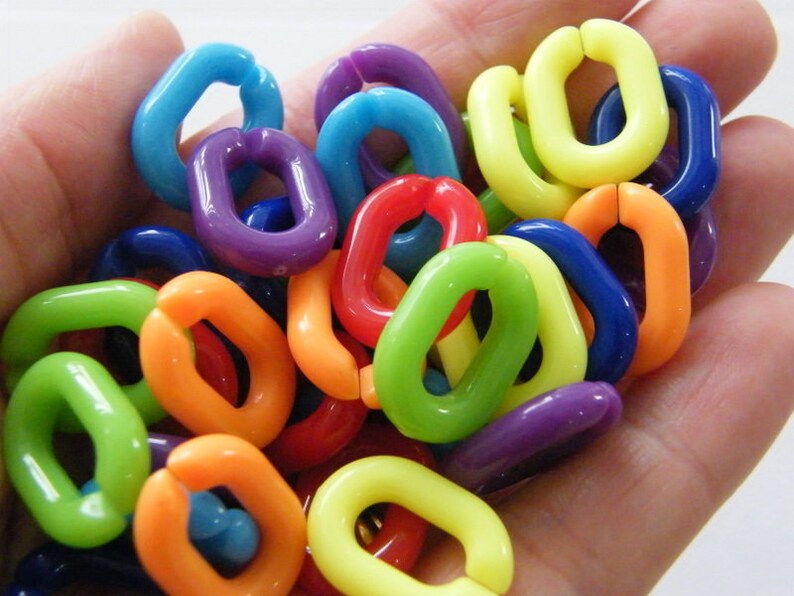 42 Quick link rainbow connectors acrylic AB Etsy