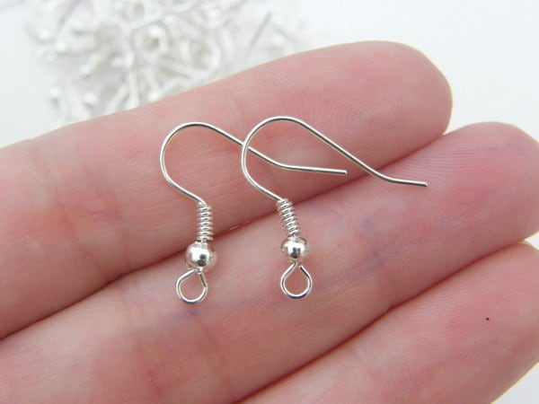 Crochets Pour Boucles D'Oreilles En 100% Argent | 10 Paires