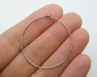 24 Wine hoops 37 x 35mm 01A stainless steel FS200