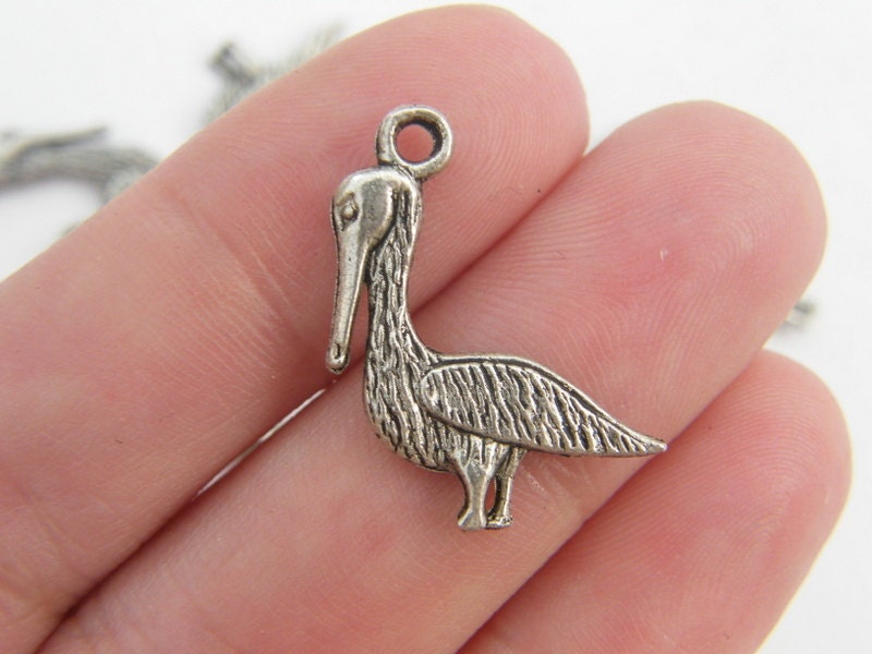 Pelican Charms Bulk in Silver Pewter » Bird Charm and Eagle Charm