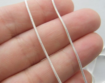 BULK 10 Schlangenkette Ketten 42 cm 16 4/8 " versilbert - SALE 50% SALE