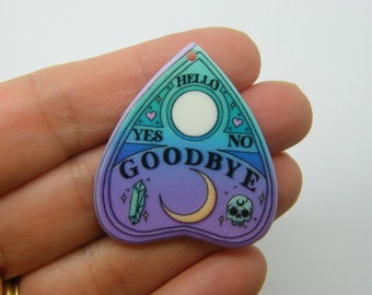 2 Planche Ouija planchette Halloween pendentifs acrylique HC709